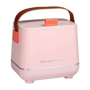 6-Can Retro Top-Opening Portable Beverage Mini Fridge/Cooler, EFMIS308 (Pink)