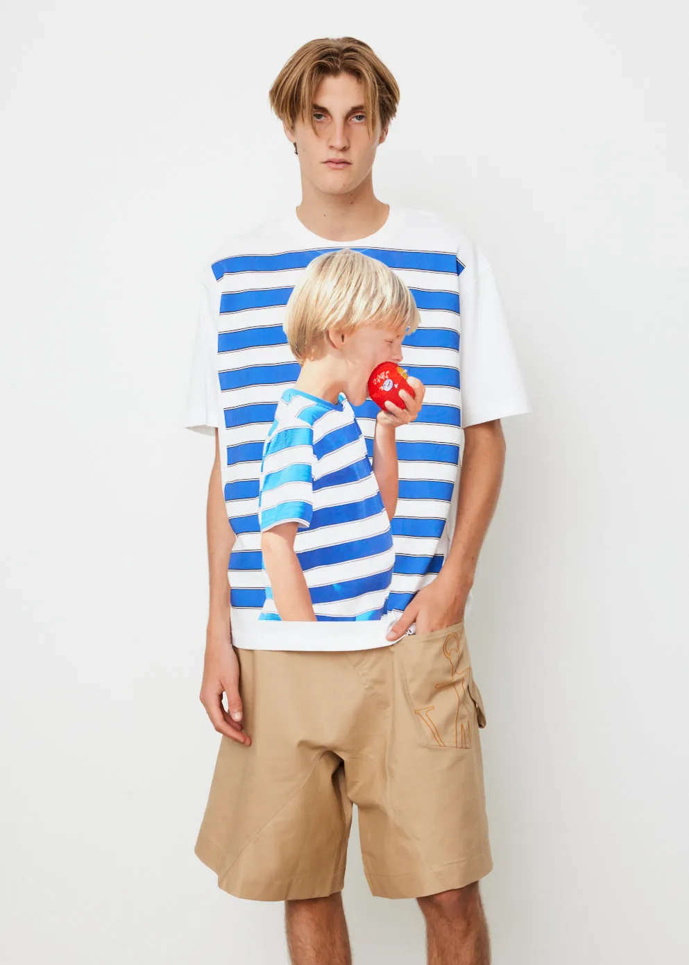Boy with Apple Oversized T-Shirt
