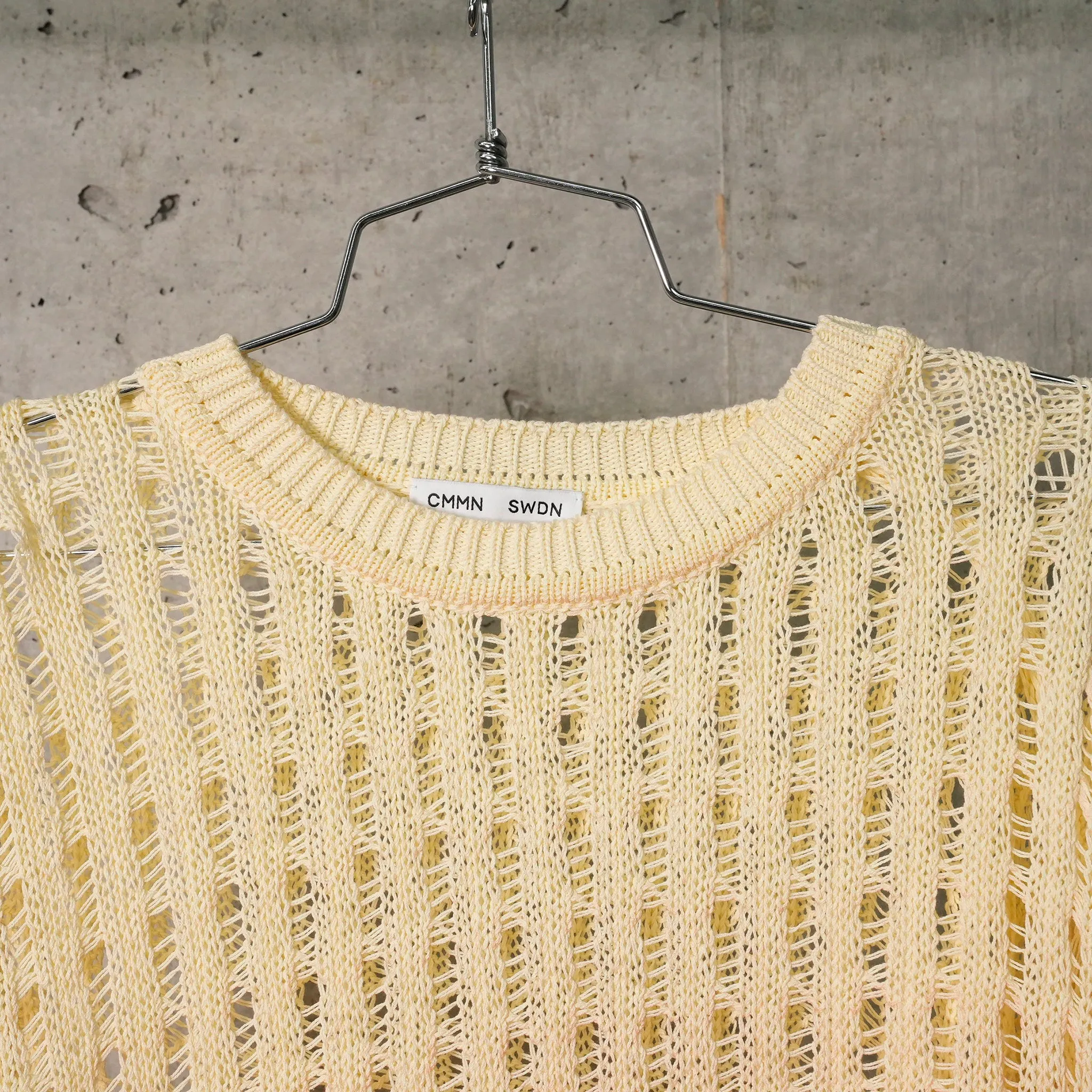 CROCHET SWEATSHIRT WITH A DEGRADE PRINT / ECRU/BLUSH