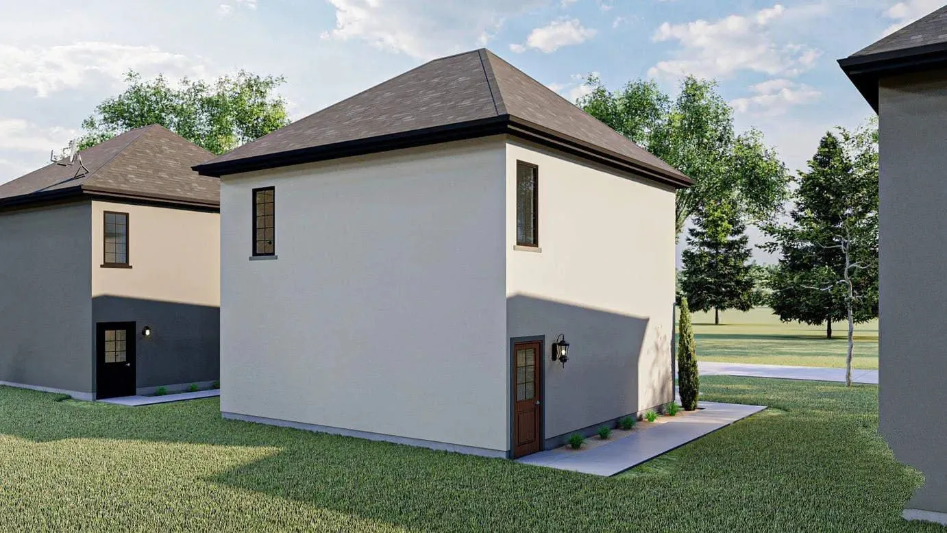 Efficient 689 Sq Ft Garage Apartment with 1 Bedroom