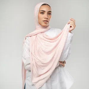 KC1173 - Pale Blush Pink Kuwaiti Cotton Scarf