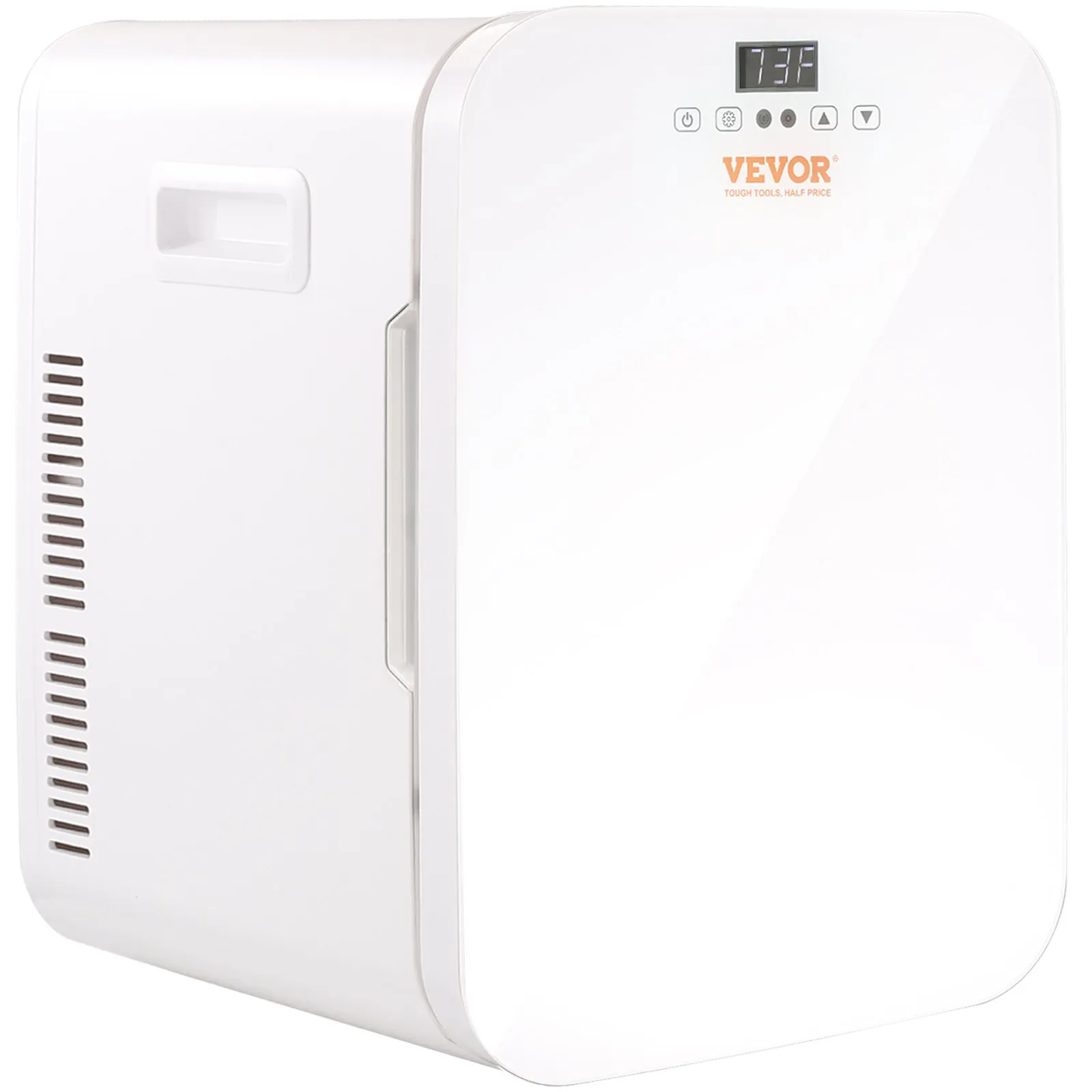 VEVOR Mini Fridge, 20L Skincare Fridges with Touch Screen, Portable Small Beverage Refrigerator, White