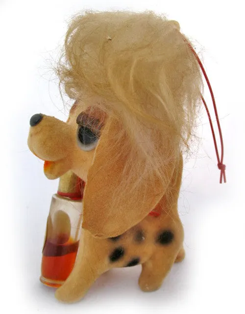 VINTAGE GIFTIQUE LUVSPELL PARFUM Half-Full 1/4 FL OZ PERFUME PERFUMES Fragrance DOG Figurine Figurines