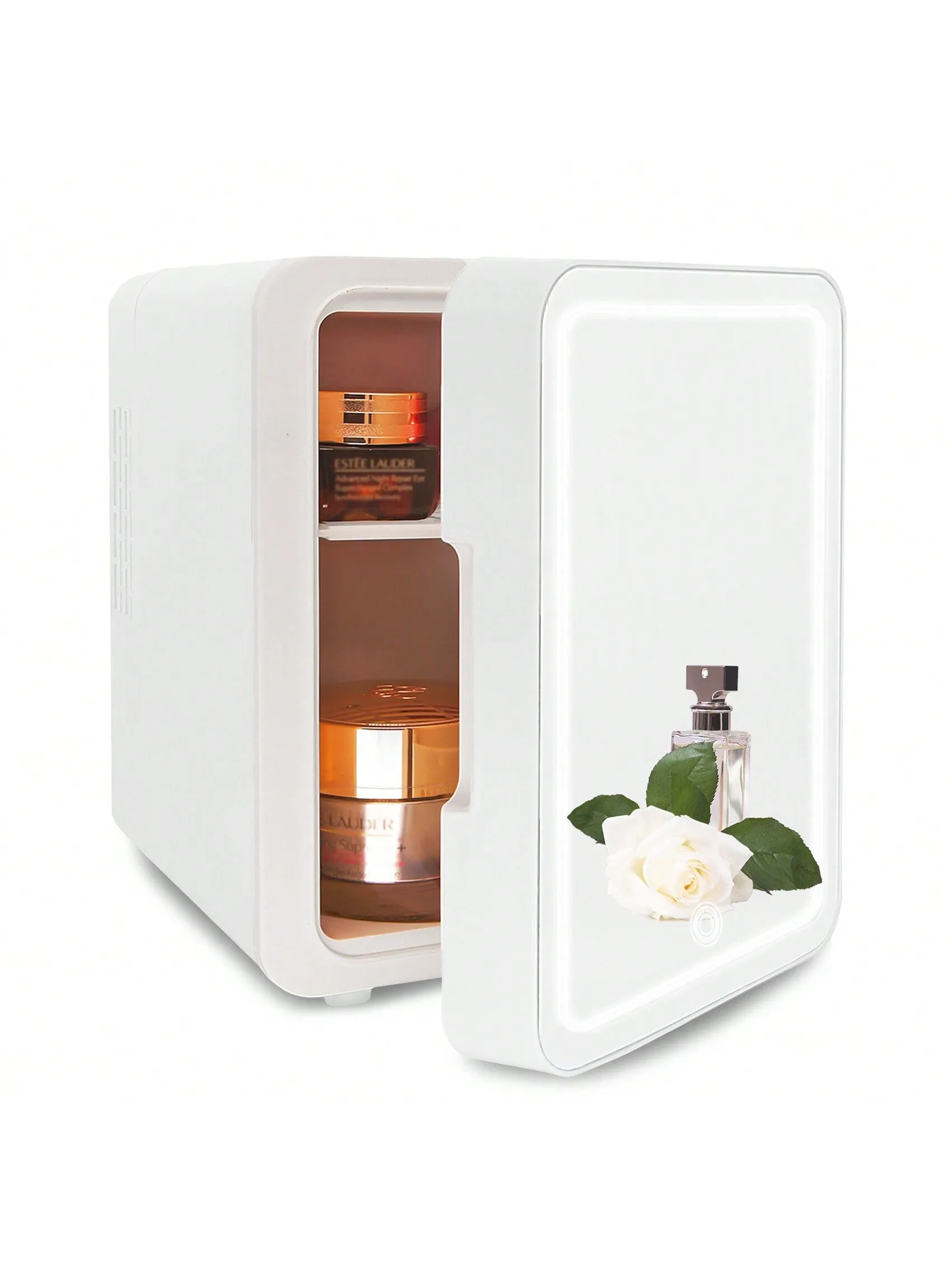 VNIMTI Mini Skincare Fridge, Portable Cosmetic Fridges With Makeup Mirror