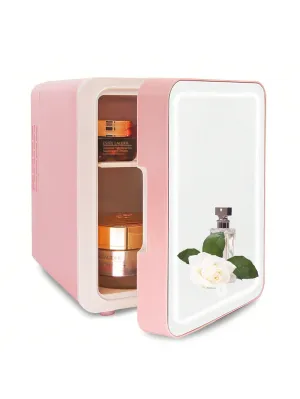VNIMTI Mini Skincare Fridge, Portable Cosmetic Fridges With Makeup Mirror