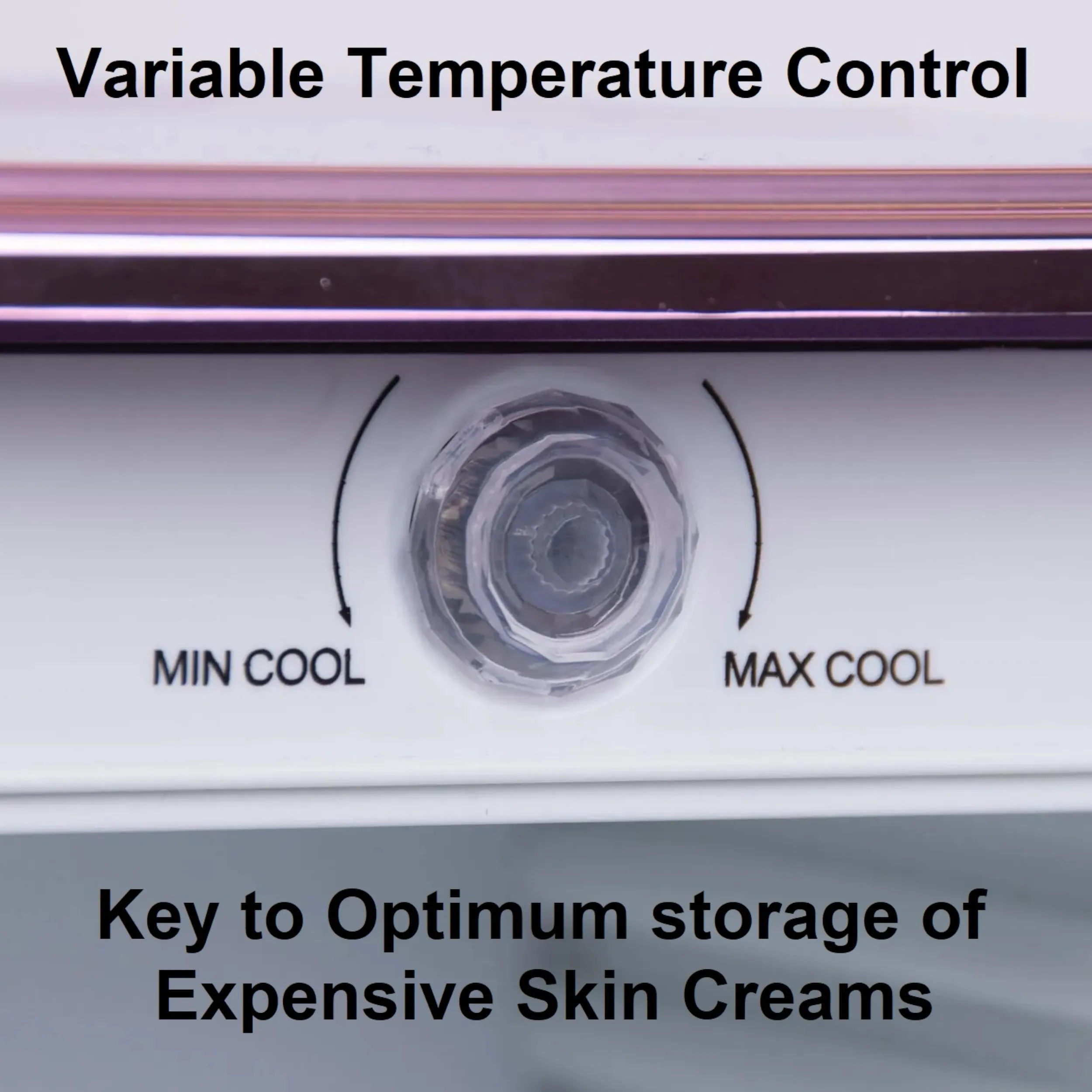 Wellness 4L Portable Mini Cosmetics, Beauty, Makeup and Skincare Cooler - Purple
